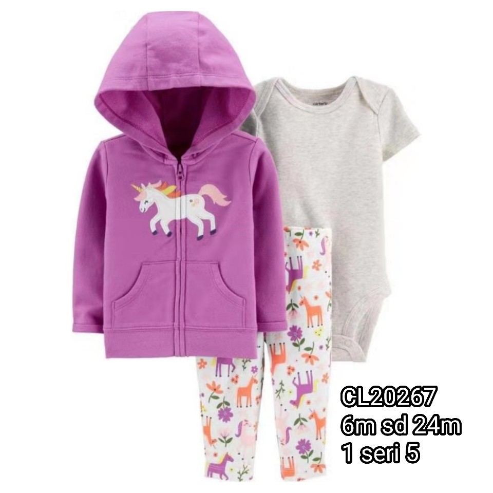 Catell Love Setelan Jaket 3in1 Baby Boy&amp;Girl