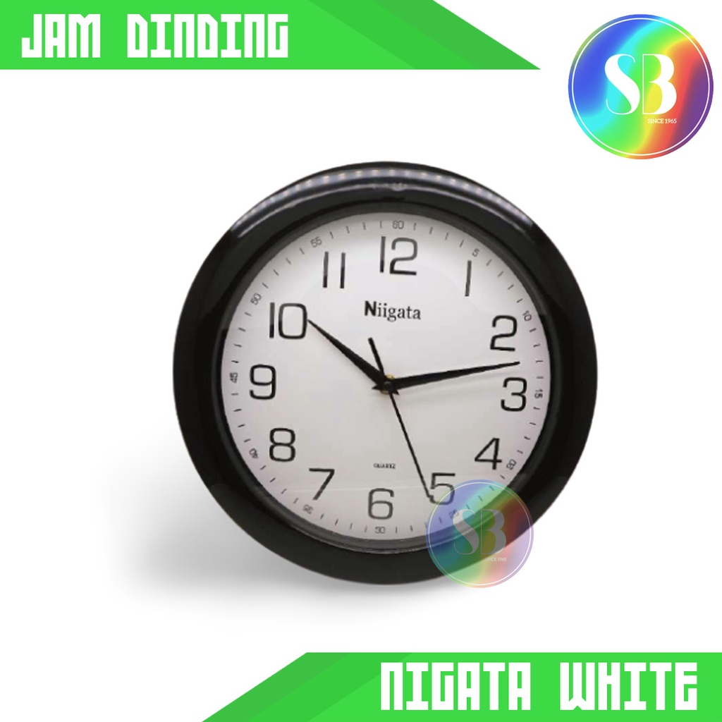 Jam Dinding Niigata Bulat Jam Dinding Angka Niigata Diameter 29 CM