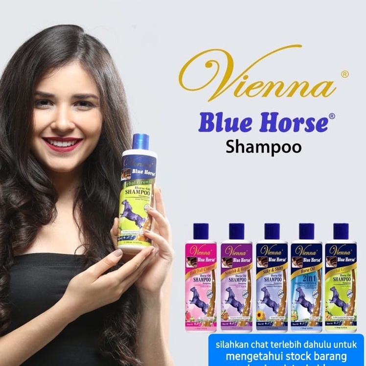 VIENNA / VIENA SHAMPO BLUE HORSE ANTI HAIRFALL SAMPO KUDA KETOMBE 350