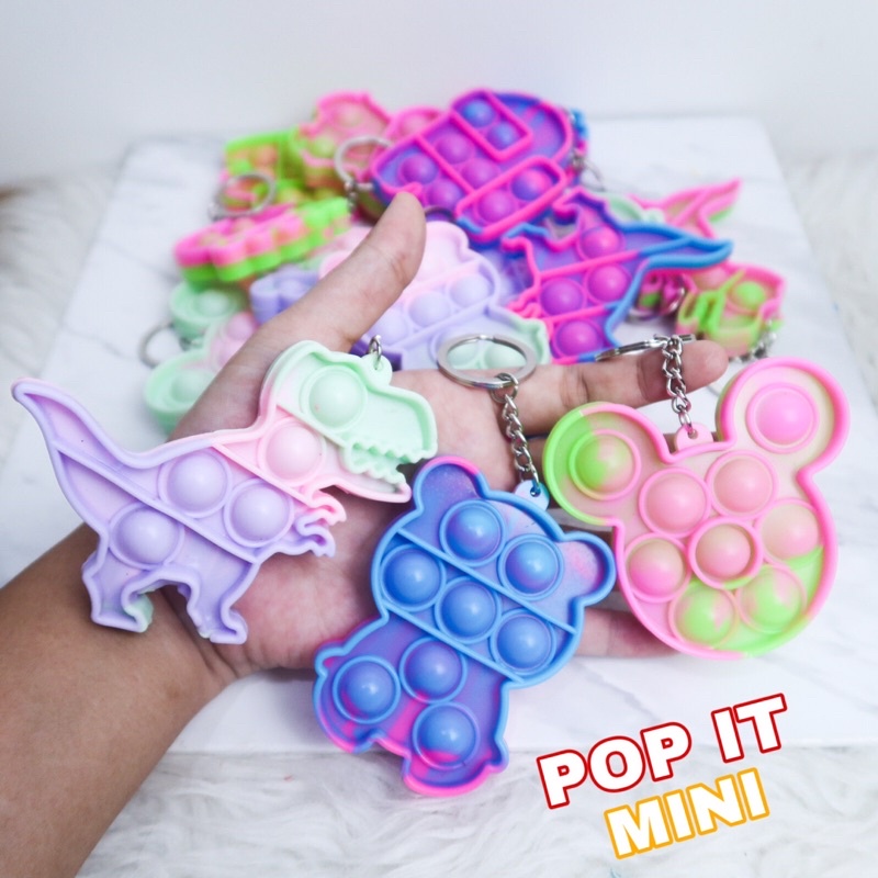 POP IT GANTUNGAN MINI 8cm FIDGET TOYS SUPER CUTE PREMIUM BEST SELLER