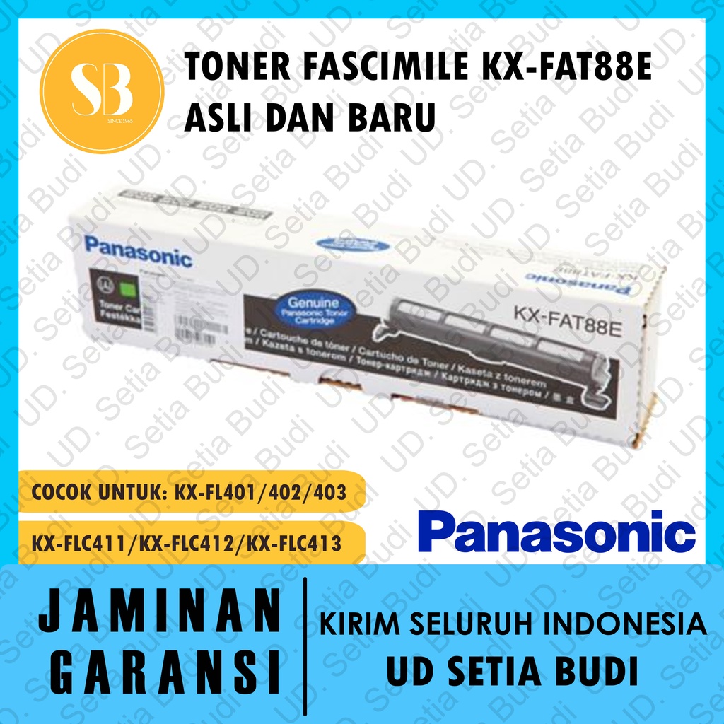 Toner Fax Panasonic KX-FAT88E Toner Cartridge Facsimile Baru dan Asli