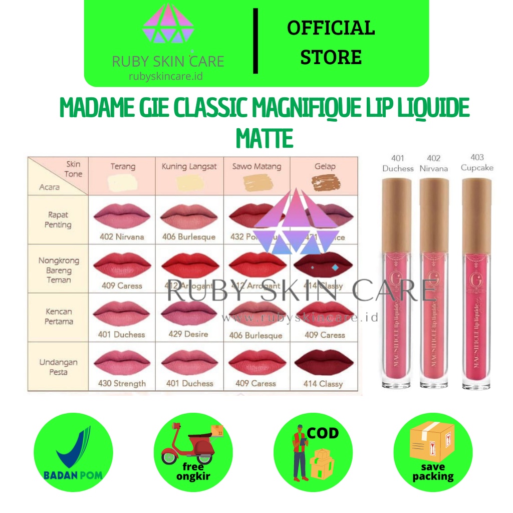 LIPSTIK MATTE MADAMIE GIE by GISELLA ANASTASIA || PROMO ORIGINAL MADAM GISEL