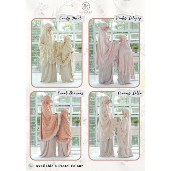 Mukena farikha by nararya mukena motif adem/ mukena jumbo / mukena rayon premium