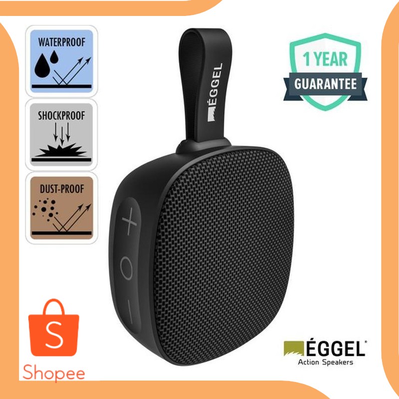 Dijual onderdil Eggel Fit 2 Waterproof Action Portable Bluetooth Speaker wi Diskon