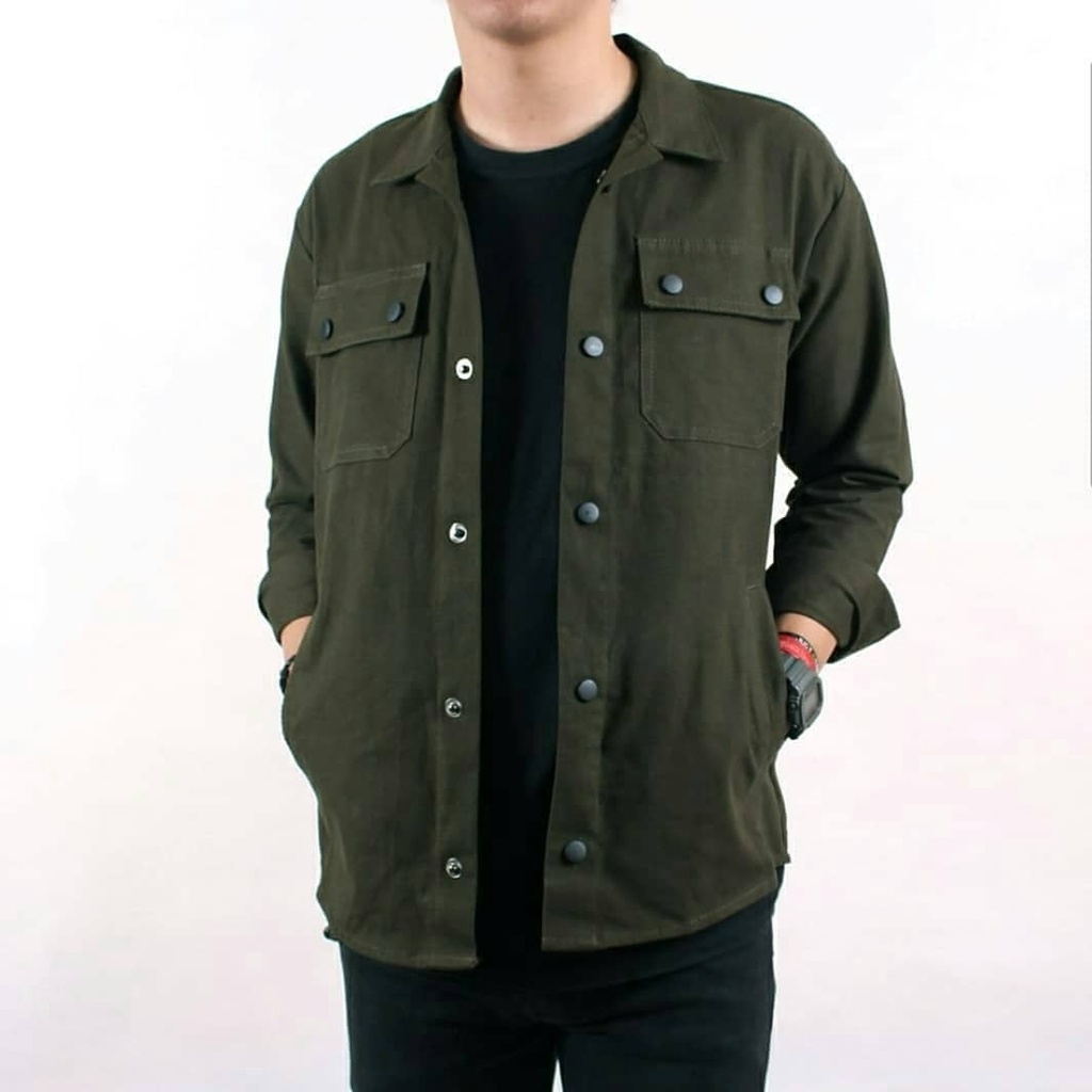 Trucker Jacket || Jaket Semi Parka || Size L - XL GMK