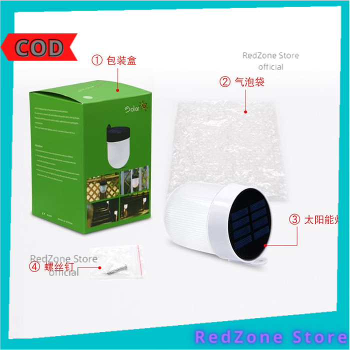 Lampu Led Taman Lampu Outdoor Tenaga Surya Tempel Dinding Praktis Serbaguna Dekorasi Rumah Lampu Pag