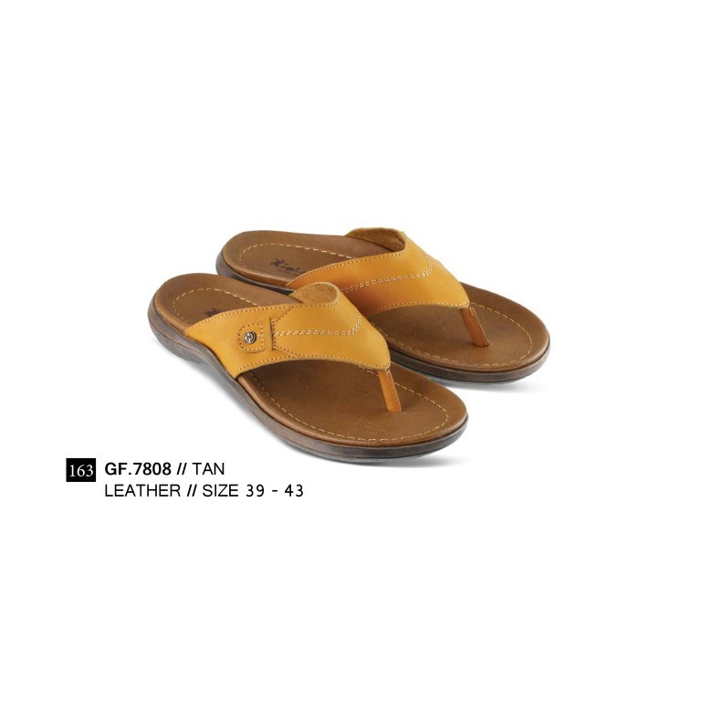 SANDAL JEPIT PRIA WARNA TAN 39 sd 43