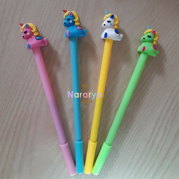 

2xGel Pen Unicorn Rambut Kuning / Gel Pen Karakter / Gel Pen Lucu / Pulpen Lucu / Alat Tulis Sekolah