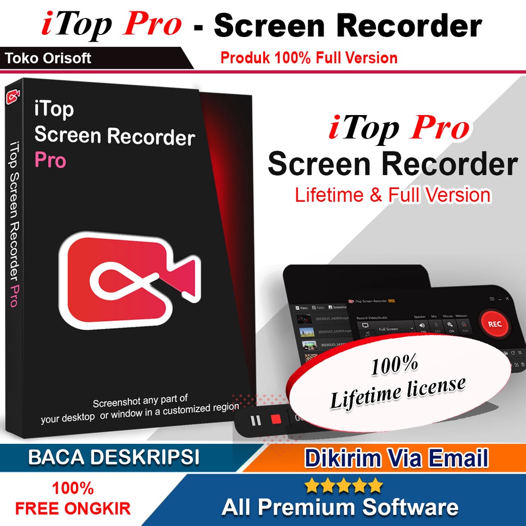 Perekam Layar iTop Screen Recorder Pro Full Version Lifetime