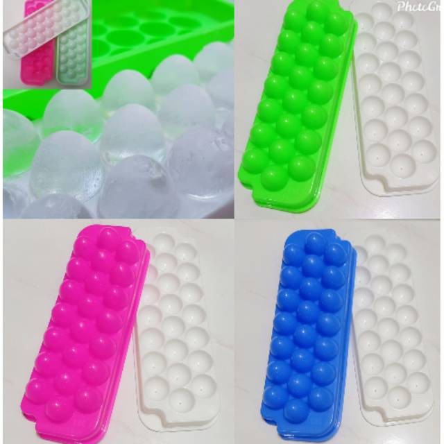 Cetakan Agar Ager Es Batu Bulat Bola Cetakan Puding Telur Puyuh Es Jelly Bolong Coklat Lolipop Warna