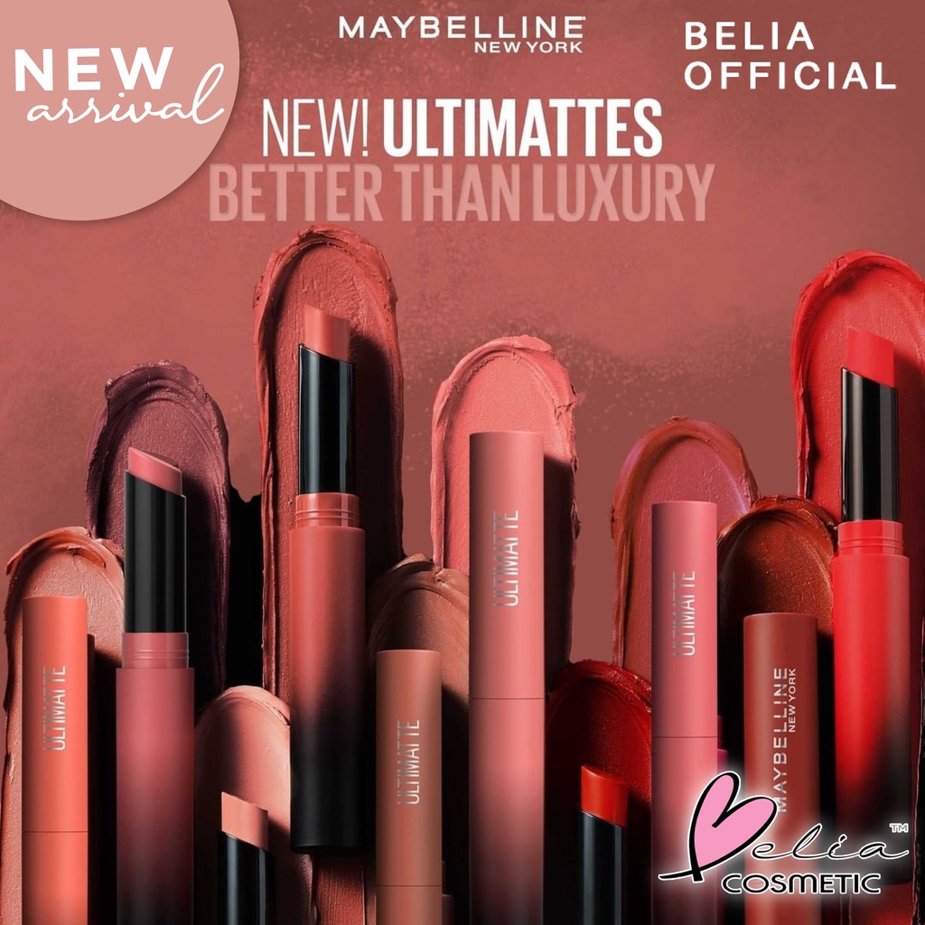 ❤ BELIA ❤ Maybelline Ultimatte Color Sensational Slim Lipstick | ultimate (✔BPOM)