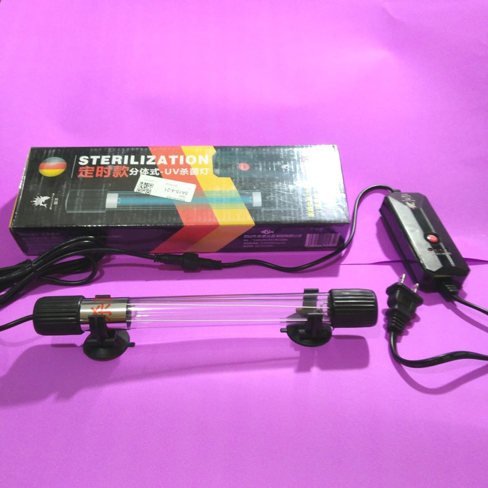 Lampu steril UV 220V11 watt waterproof+timer