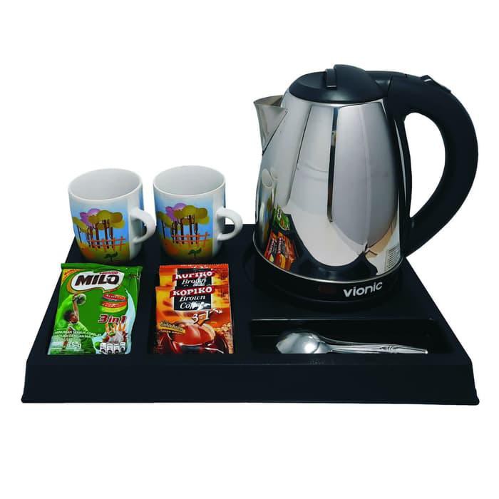 Teko / Kettle / Pemanas Air / kettle teko listrik stainless nampan VIONIC Bisa Cod
