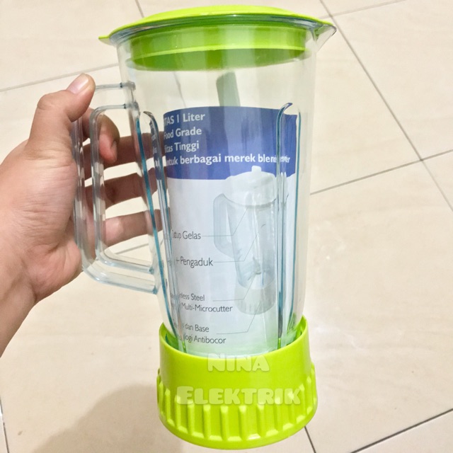 Gelas Blender Miyako BL 151GF / 152 GF /302GS (gear bawah nylon) PISAU 6 LEBIH TAJAM