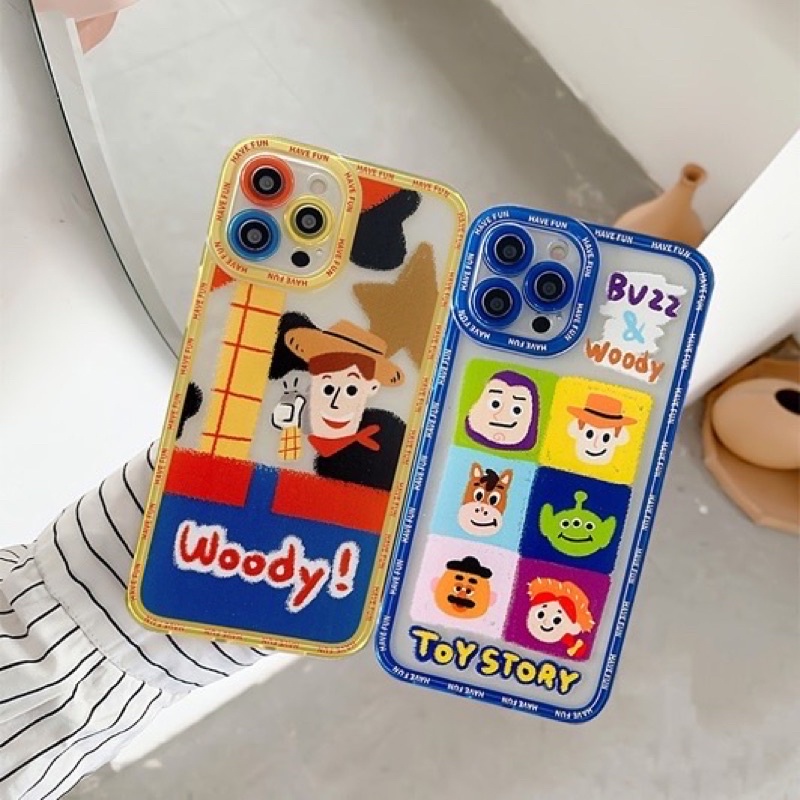 Woody Buzz Case Iphone 7 8 7+ 8+ X Xs Xr Xsmax 11 11pro 11pro max 12 12pro 12promax Toy Story Lens p