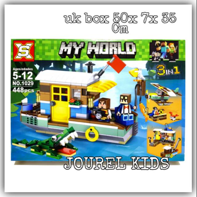 Mainan bricks My World Minifigure Brick Minecraft