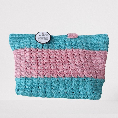 Tas Wanita Hand Bag Rajut Simple Unik Fashioanable Handmade (Lentera)