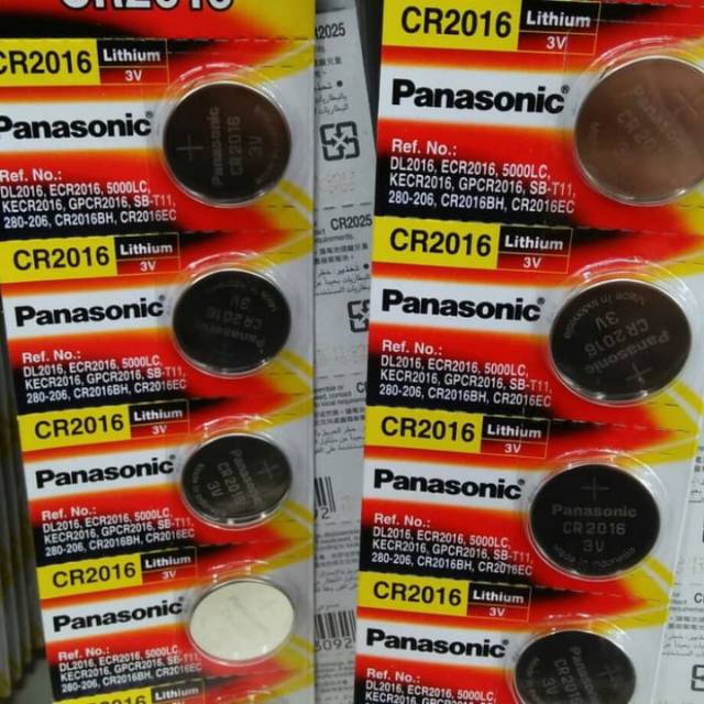Batu Batre Kunci Remote Mobil Panasonic Universal Type Cr2016