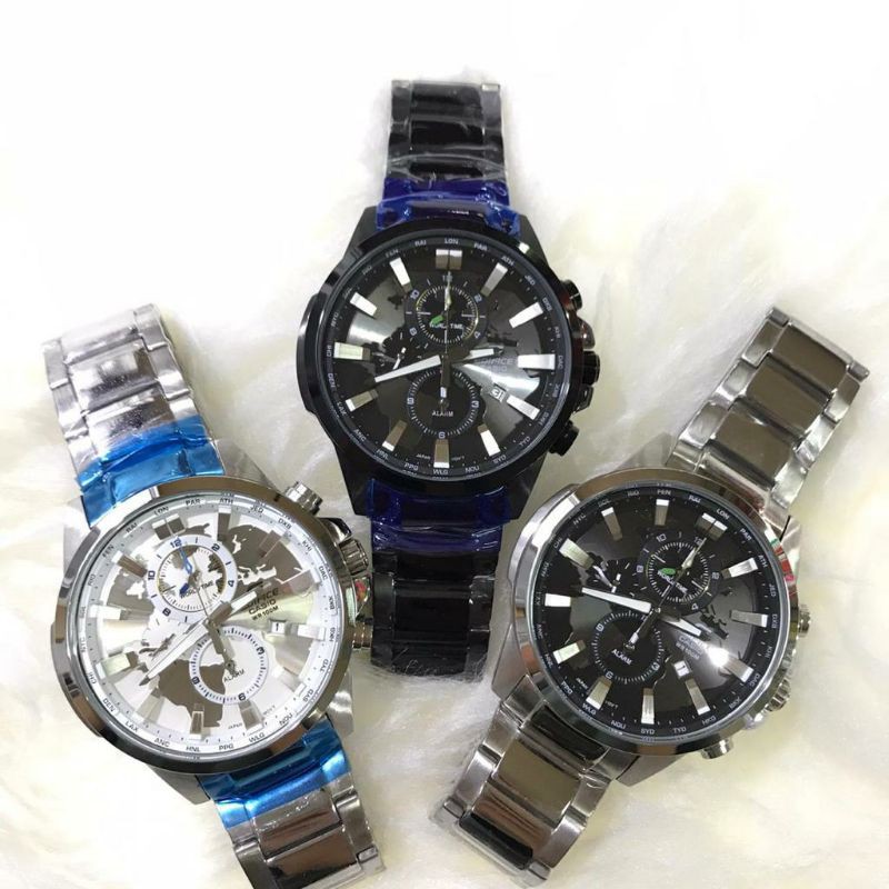 JAM TANGAN PRIA WANITA | RANTAI | KULIT | KARET | MURAH | PRIA CASIO EDIFICE EFR303 ORIGINAL