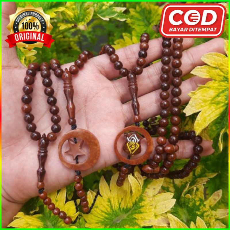 TASBIH KOKKA KAUKAH BULAT 99 UK 6MM 100% KAYU KAOKAH ASLI / TASBIH KOKKA ASLI / TASBIH KAUKAH ASLI