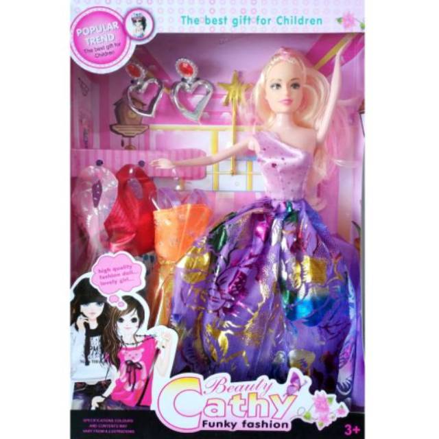  Bisa COD Mainan  Boneka Barbie  Set Cantik Beauty Cathy 