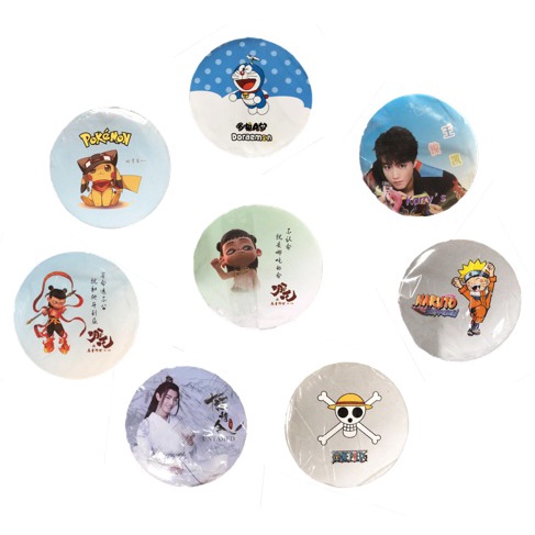 OSM JKT F498 Cermin Bulat Karakter/Kaca Cermin Make Up Mini/Travelling Motif-7