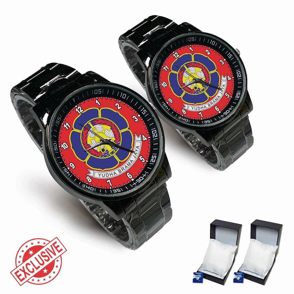 Jam Tangan  DAMKAR-LOGO MOTIF MERAH Bagus