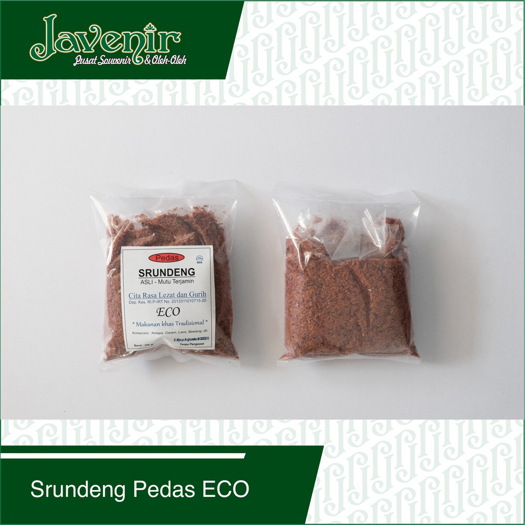 

Srundeng Kelapa Javenir Pedas Manis Eco
