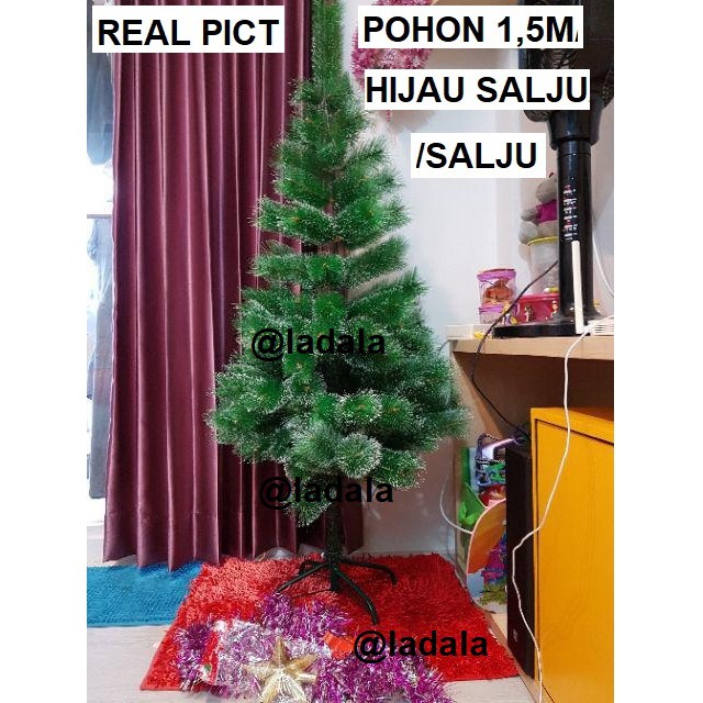 1,5 Meter Pohon Natal Hijau Salju putih Snow Tinggi 5 feet 5S 150 CM Besar 150CM Murah 1,5M M 4aa 5c 4c 5aa emas 1.5 5feet terang 4feet 6feet 1meter 2meter P150 S150