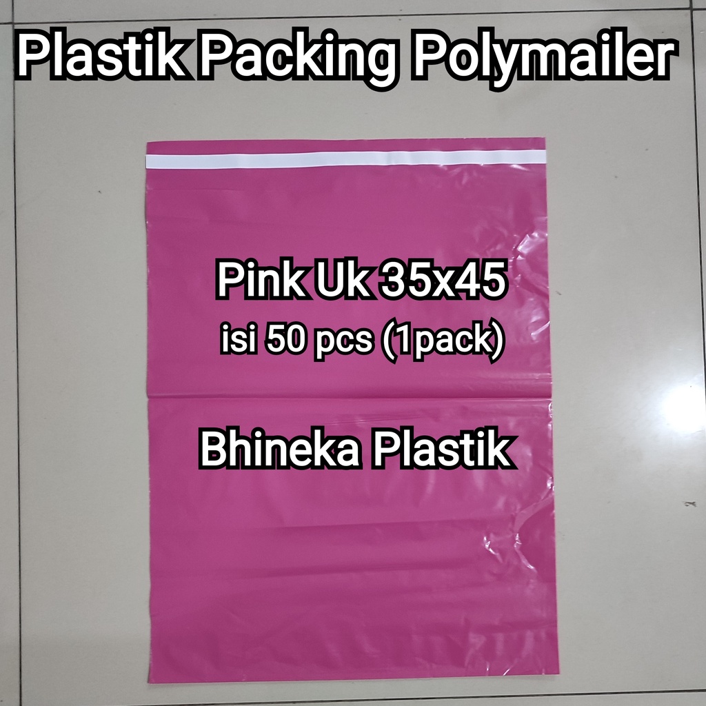 Plastik Packing Lem / Polymailer Uk 40x50 (50pcs), 35x45 (50pcs), 30x40 (100pcs), 25x35 (100pcs), 20x30 (100pcs), 17x30 (100pcs), 15x25 (100pcs)  Plastik Olshop / Baju,  Plastik Lem