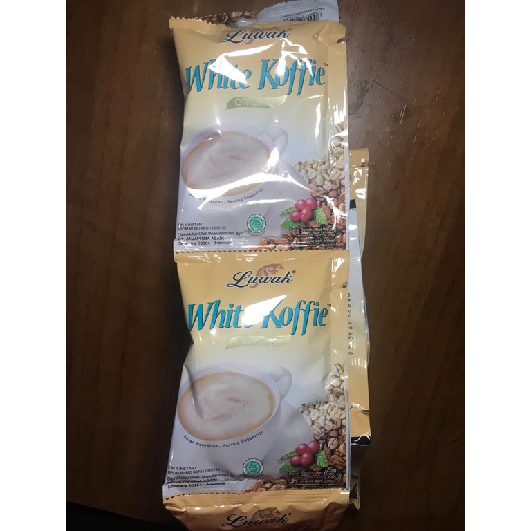 

1 RENTENG/ 1 RENCENG KOPI LUWAK WHITE KOFFIE ISI 10PCS