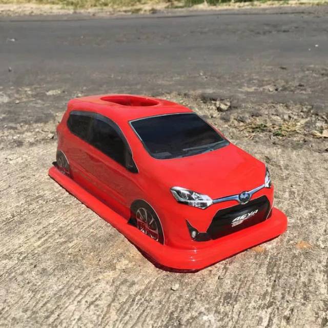 Tempat tisu bentuk mobil toyota agya daihatsu ayla warna bisa disesuaikan miniatur mobil agya ayla