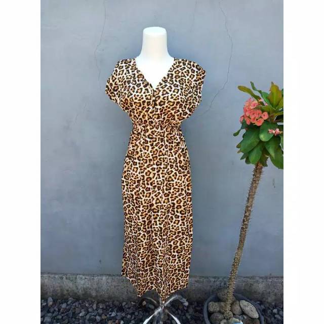 Leopard dress / daster leopard manohara