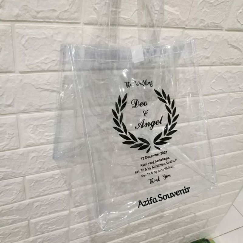 

Tas Full Mika Bening Sablon / Souvenir Hajatan Tasyakuran Pernikahan, Kelahiran