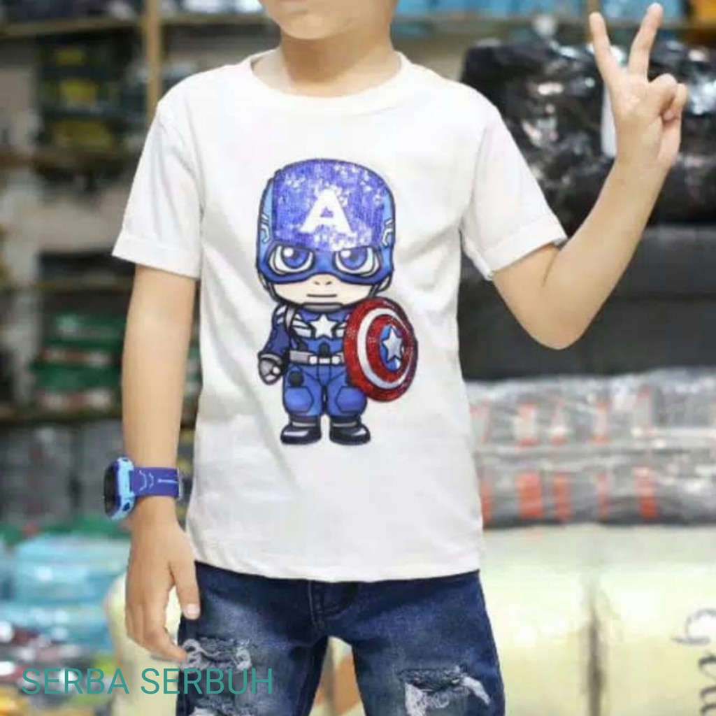 baju anak superhero baju kaos anak baju superhero atasan anak laki laki kaos anak cowo KE3