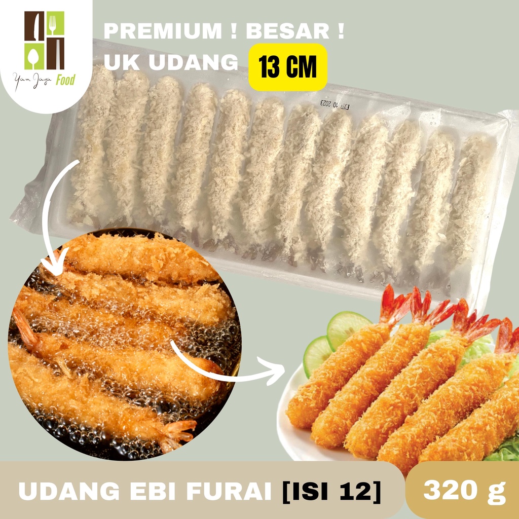 Ebi Furai Udang Tempura Size Besar isi 12 [320g]