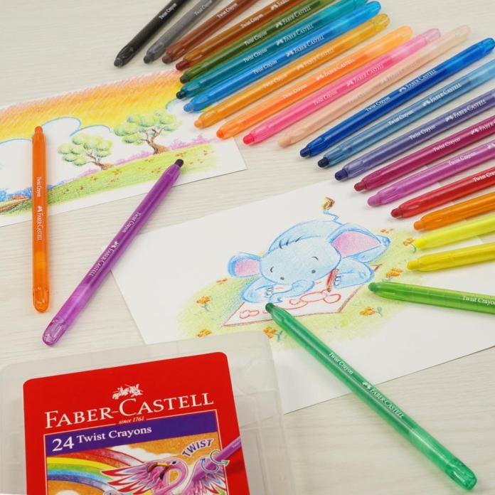 

TWIST CRAYON / CRAYON PUTAR FABER CASTELL 24 WARNA