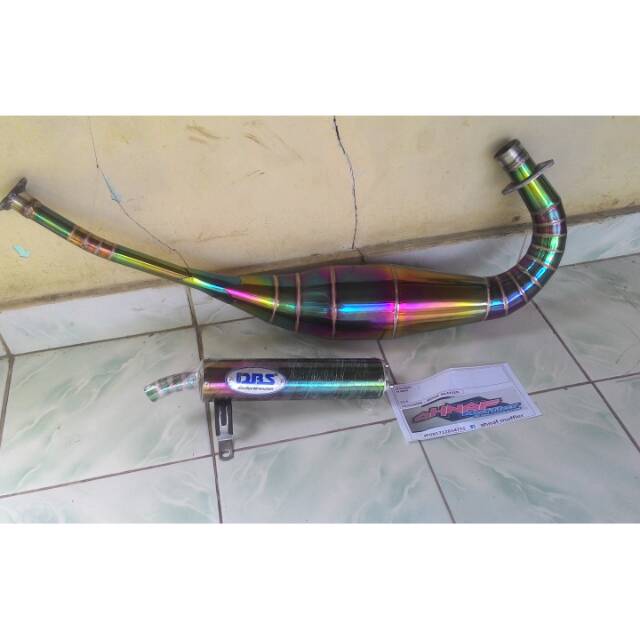 Knalpot racing Dbs pelangi pnp Ninja R,RR