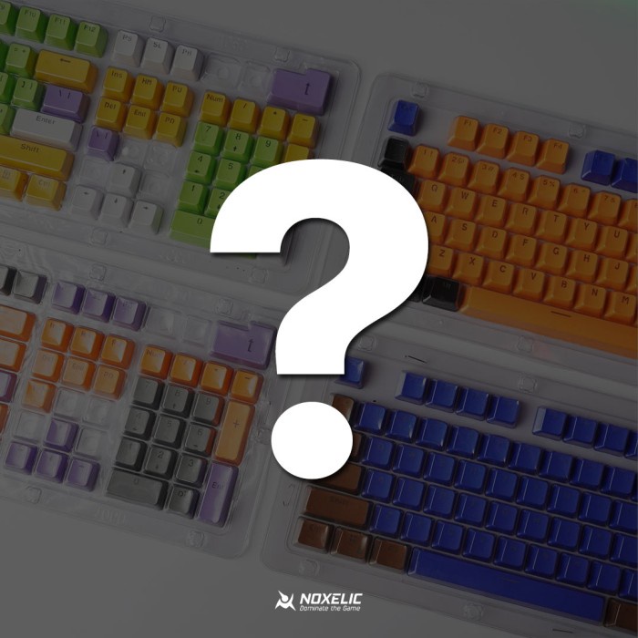 Noxelic Keycaps Fullsize ABS Single PBT Double Shot 104 Keycap Random