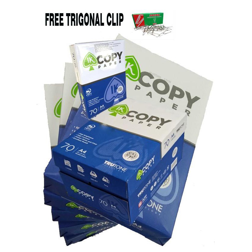 

Kertas / Kertas Hvs A4 Ik 70Gr Copy Paper Bonus Trigonal Clip