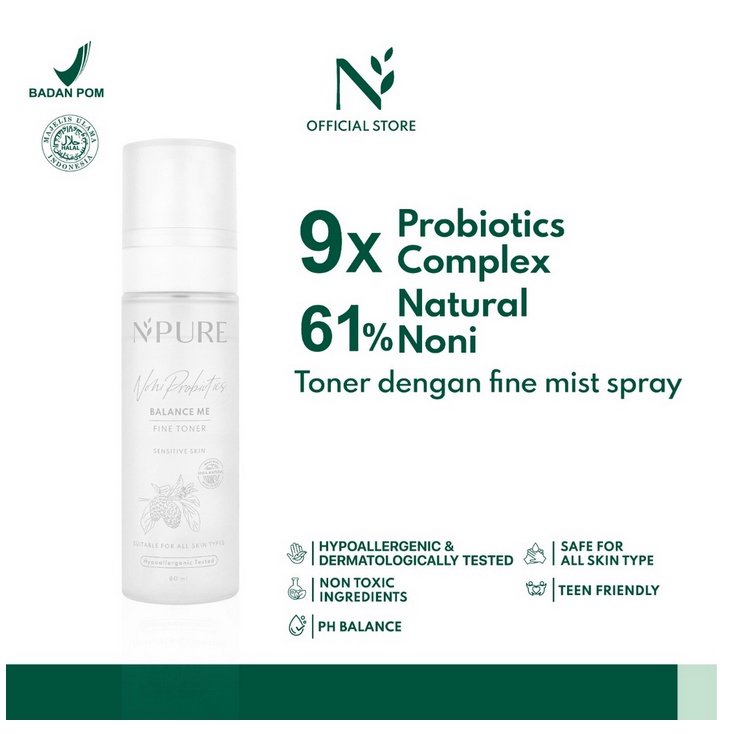 B21 N'PURE centella asiatica balance me fine toner serum wajah essence npure murah perawatan kecantikan facial mist face minyak scrub peel masker alat kosmetik make up skin care termurah asli original