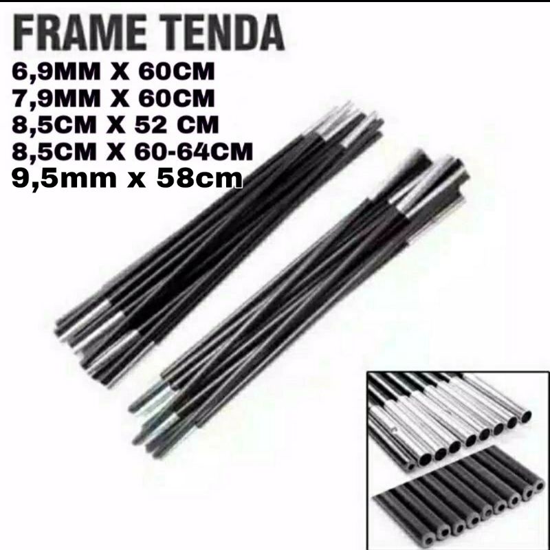 FRAME TENDA 8,5 MM - FRAME TENDA 7,9 MM - FRAME TENDA 6,9 MM -FRAME TENDA 9,5MM FIBER TENDA CAMPING 