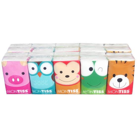 TISU MONTISS TISSUE HANDKERCHIEF MINI POCKET SAKU (ISI 10)