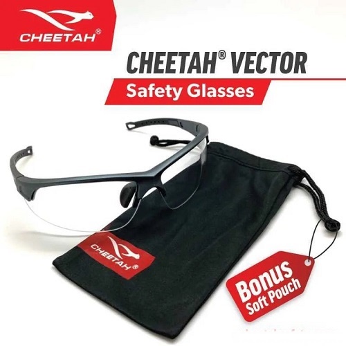 Kacamata Safety CHEETAH Vector Clear - with Sporty &amp; Stylish Design