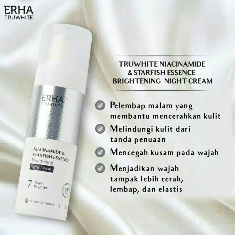 Erha Truwhite Niacinamide &amp; Starfish Essence Brightening Night Cream