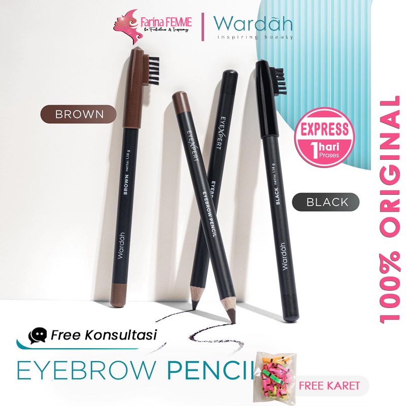 FEMME || Wardah Eyexpert Eyebrow Pencil Alis - Pensil Alis Wardah Eyexpert