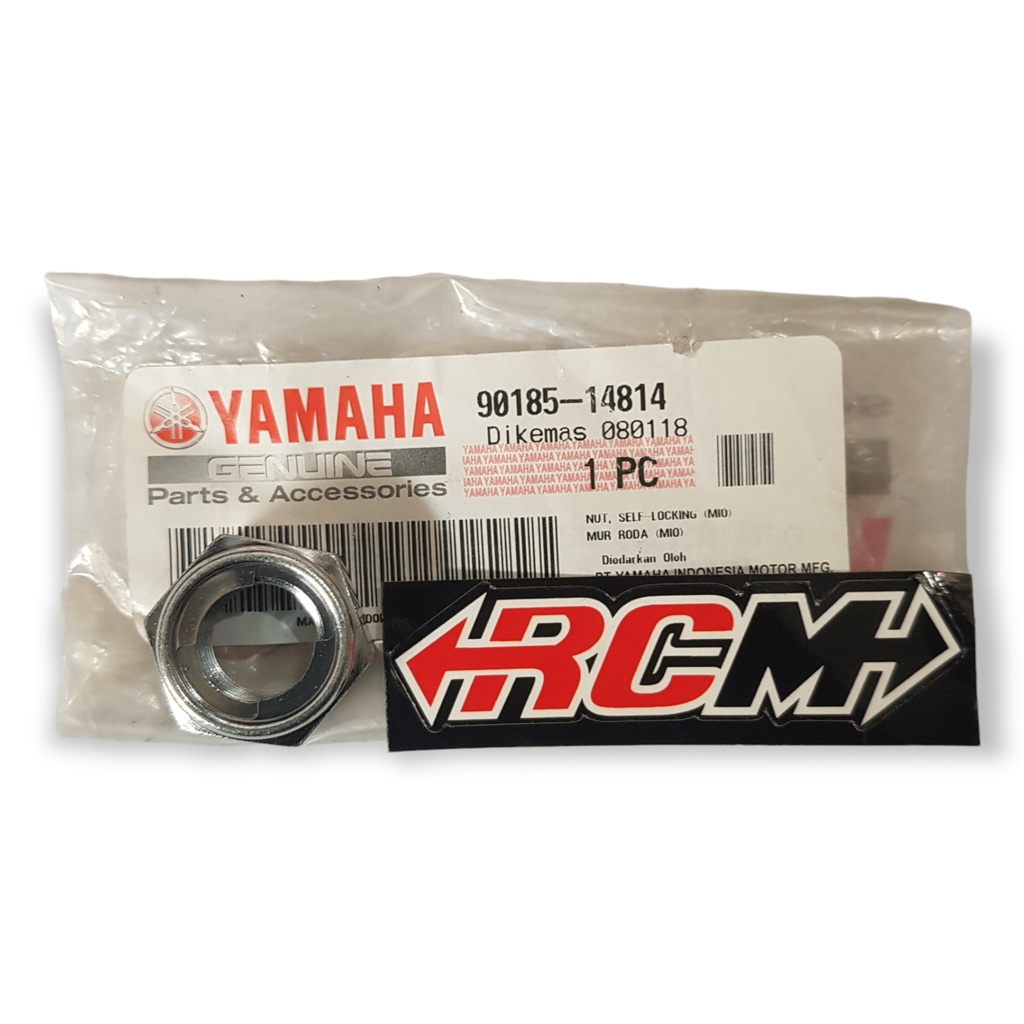NUT MUR AS RODA BELAKANG MIO LAMA OLD KARBU SPORTY SMILE SOUL FINO FINO KARBU ORIGINAL YAMAHA YGP ASLI 90185-14814