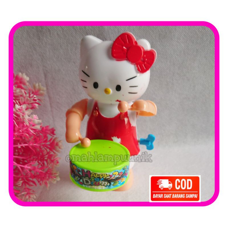 AJ Mainan Anak Boneka Pukul Drum Hellokitty/ Mainan Boneka Drum Hello kitty Murah