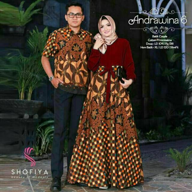 Couple Batik Berkualitas (Maroon)