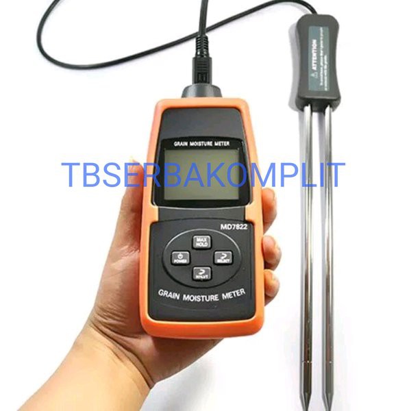 Alat Pengukur Ukur Kadar Air Biji-Bijian Bubuk Tepung Karungan Digital Grain Moisture Meter MD7822